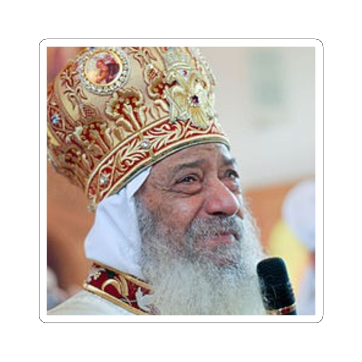 H.H. Pope Shenouda lll Version 2 Stickers