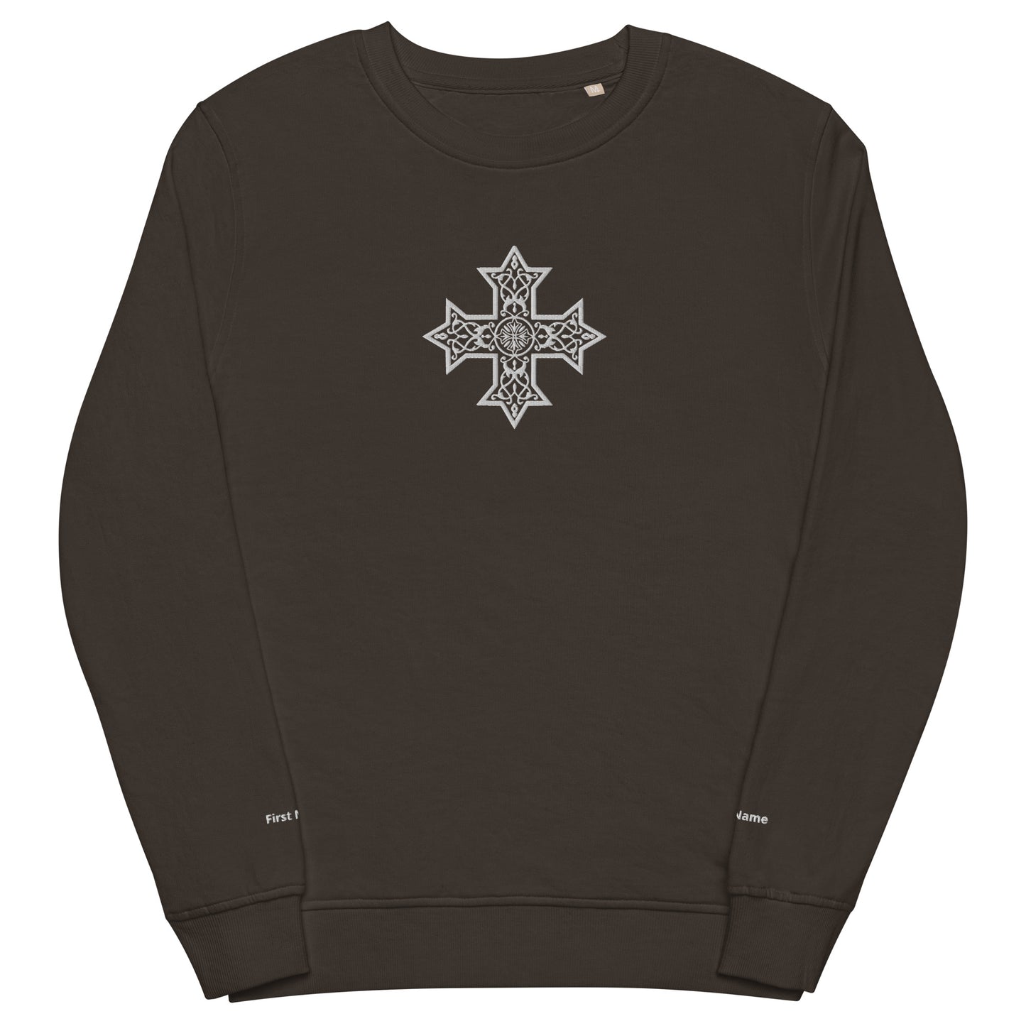 Customizable Coptic Cross/Name Unisex Sweatshirt